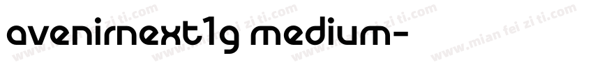 avenirnext1g medium字体转换